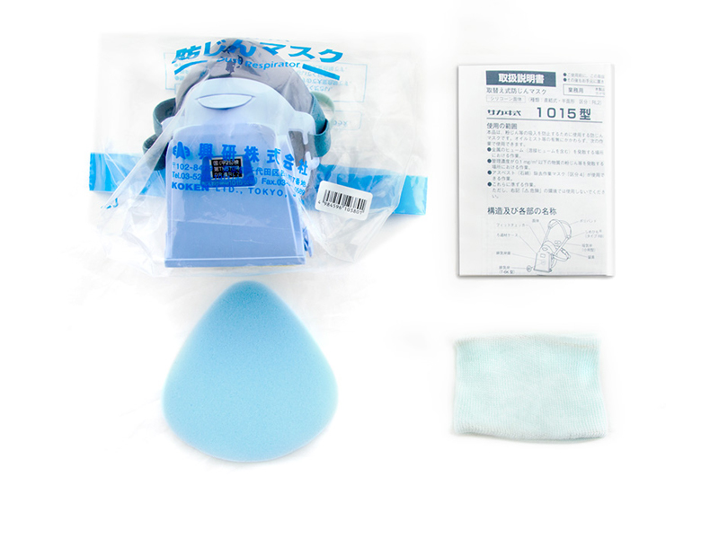 KOKEN/興研日本進口1015-02工業(yè)粉塵電焊石雕防塵面具防霧霾面罩(圖5)